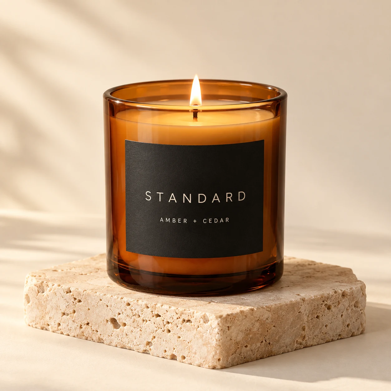 Twist Buddy Pro amber glass candle